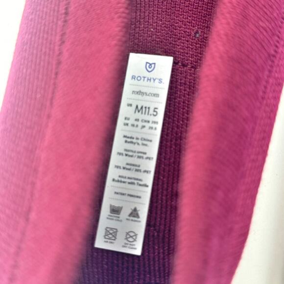 Rothy's Merino Tassel Driving Loafer Flat Slip-On Burgundy Size M11.5 NWOT - Picture 9 of 12